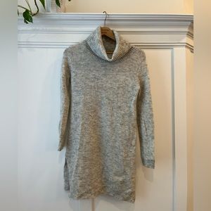 Sweater Dress, grey turtleneck, size small